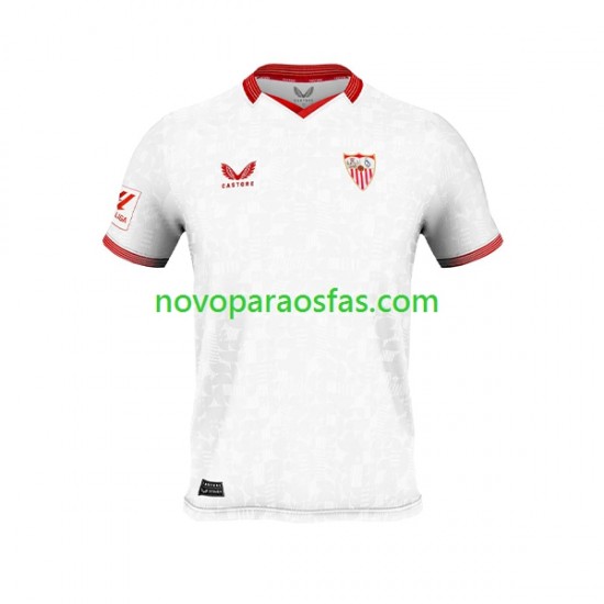 Camisolas Sevilla FC Homem Casa 2023-2024 Manga Curta