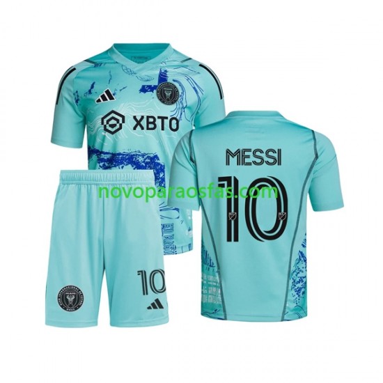 Camisolas Inter Miami Lionel Messi 10 Special Criança Casa 2023-2024 Manga Curta