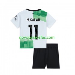 Camisolas Liverpool M.Salah 11 Criança Visitante 2023-2024 Manga Curta