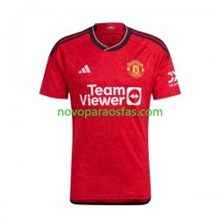 Camisolas Manchester United Homem Casa 2023-2024 Manga Curta