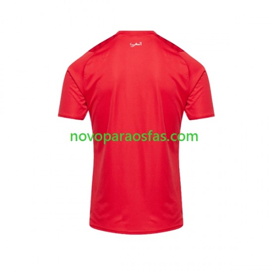 Camisolas Marrocos Homem Casa 2023 Manga Curta