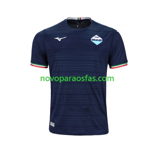 Camisolas SS Lazio Homem Visitante 2023-2024 Manga Curta
