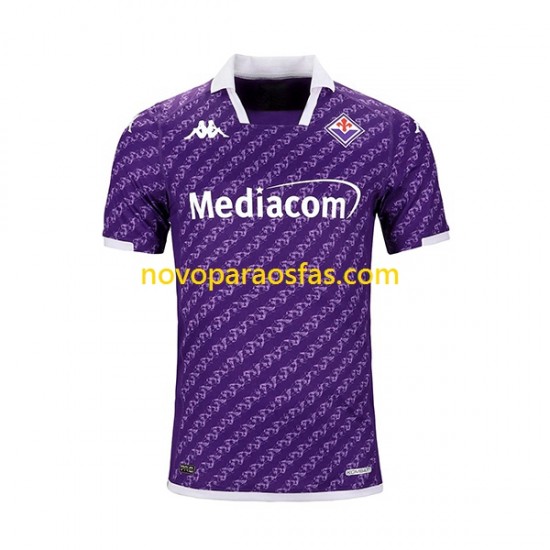 Camisolas ACF Fiorentina Homem Casa 2023-2024 Manga Curta