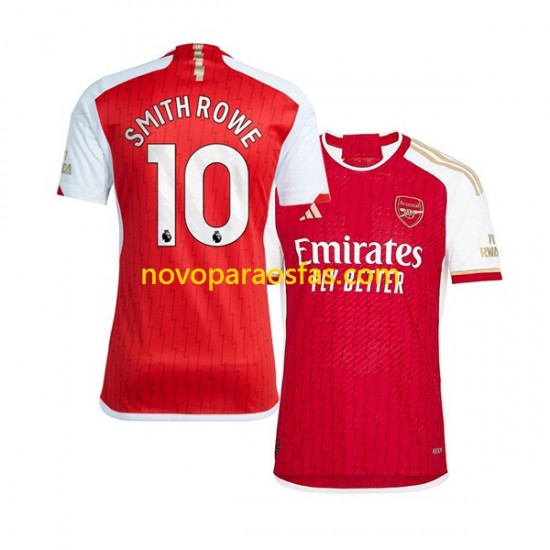 Camisolas Arsenal Smith Rowe 10 Homem Casa 2023-2024 Manga Curta