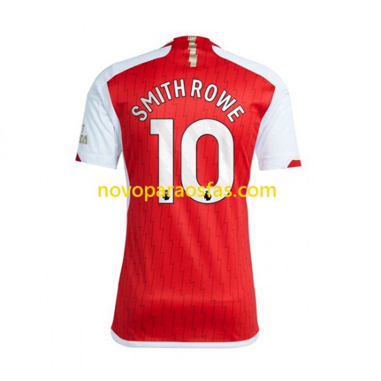 Camisolas Arsenal Smith Rowe 10 Homem Casa 2023-2024 Manga Curta