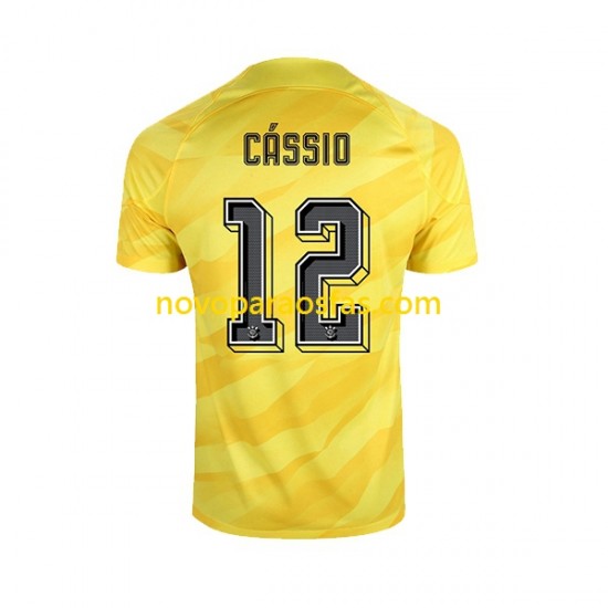 Camisolas Corinthians Cassio 12 Guarda-redes Homem Visitante 2023-2024 Manga Curta