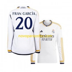 Camisolas Real Madrid Fran Garcia 20 Homem Casa 2023-2024 Manga Comprida