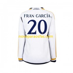 Camisolas Real Madrid Fran Garcia 20 Homem Casa 2023-2024 Manga Comprida