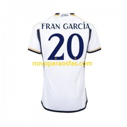 Camisolas Real Madrid Fran Garcia 20 Homem Casa 2023-2024 Manga Curta