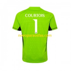 Camisolas Real Madrid Thibaut Courtois 1 Guarda-redes Homem Casa 2023-2024 Manga Curta