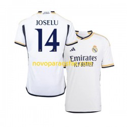 Camisolas Real Madrid JOSELU 14 Homem Casa 2023-2024 Manga Curta