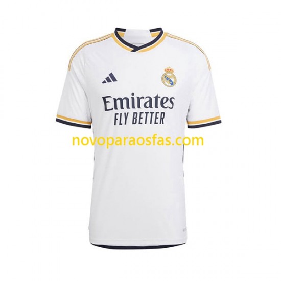 Camisolas Real Madrid Modrić 10 Criança Casa 2023-2024 Manga Curta