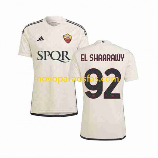 Camisolas AS Roma El Shaarawy 92 Homem Visitante 2023-2024 Manga Curta