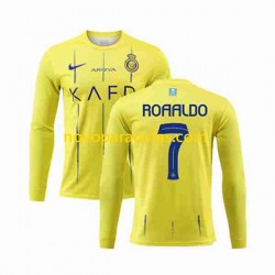Camisolas Al-Nassr Ronaldo 7 Homem Casa 2023-2024 Manga Comprida