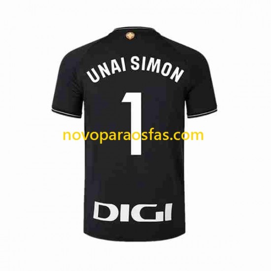 Camisolas Athletic Bilbao UNAI SIMON 1 Guarda-redes Homem Casa 2023-2024 Manga Curta