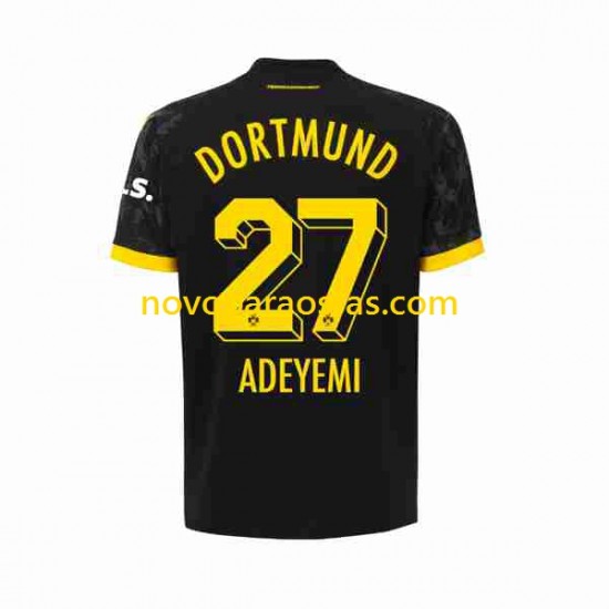 Camisolas Borussia Dortmund Karim Adeyemi 27 Homem Visitante 2023-2024 Manga Curta