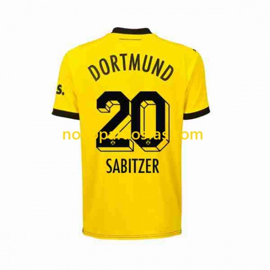 Camisolas Borussia Dortmund Marcel Sabitzer 20 Homem Casa 2023-2024 Manga Curta
