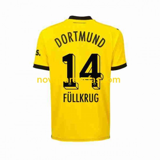 Camisolas Borussia Dortmund Niclas Fullkrug 14 Homem Casa 2023-2024 Manga Curta