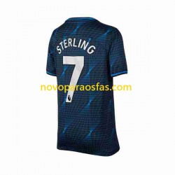 Camisolas Chelsea Raheem Sterling 7 Homem Visitante 2023-2024 Manga Curta