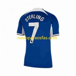 Camisolas Chelsea Raheem Sterling 7 Homem Casa 2023-2024 Manga Curta