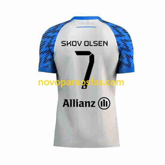Camisolas Club Brugge Andreas Skov Olsen 7 Homem Visitante 2023-2024 Manga Curta