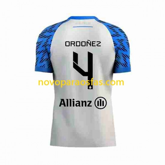 Camisolas Club Brugge Joel Ordonez 4 Homem Visitante 2023-2024 Manga Curta