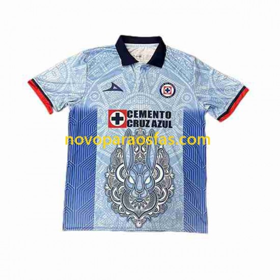 Camisolas Cruz Azul Day of the Dead Homem Visitante 2023-2024 Manga Curta