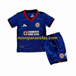 Camisolas Cruz Azul Criança Casa 2023-2024 Manga Curta