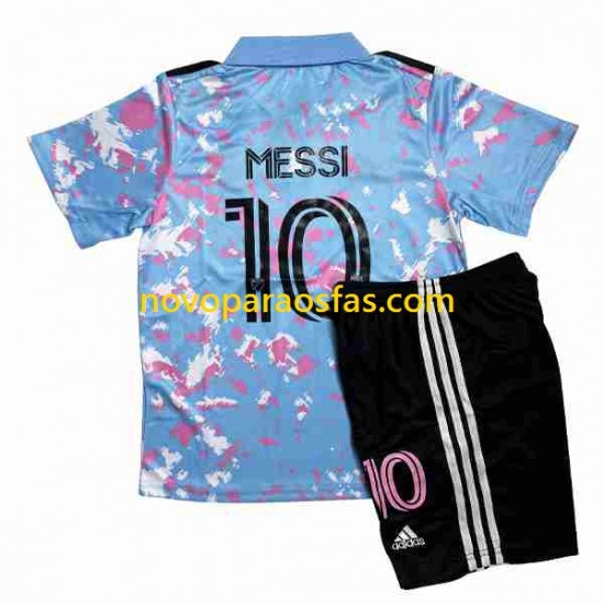 Camisolas Inte Miami Lionel Messi 10 Criança Alternativo 2023-2024 Manga Curta