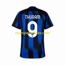 Camisolas Inter de Milão Marcus Thuram 9 Homem Casa 2023-2024 Manga Curta