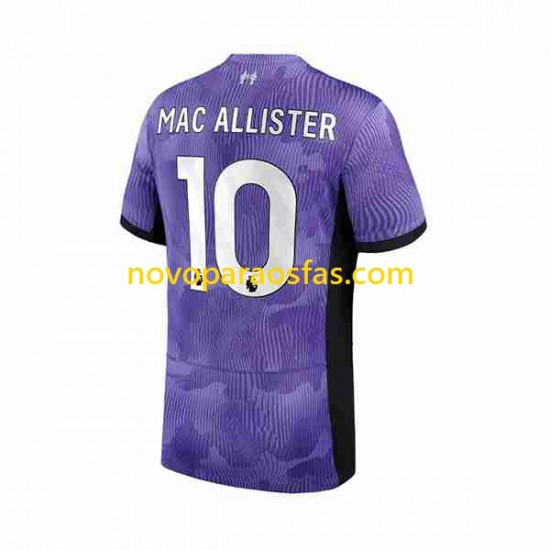 Camisolas Liverpool Alexis Mac Allister 10 Homem Alternativo 2023-2024 Manga Curta