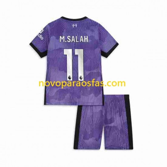 Camisolas Liverpool M.Salah 11 Criança Alternativo 2023-2024 Manga Curta