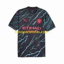 Camisolas Manchester City Haaland 9 Special Printing Homem Alternativo 2023-2024 Manga Curta
