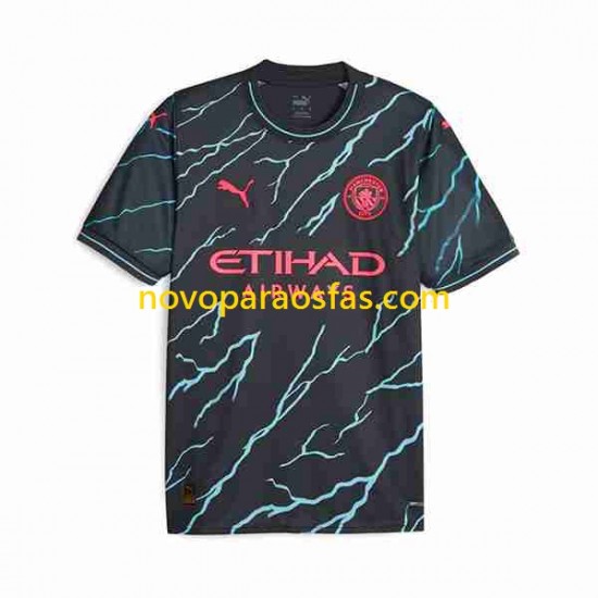 Camisolas Manchester City Haaland 9 Special Printing Homem Alternativo 2023-2024 Manga Curta