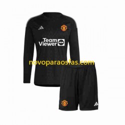 Camisolas Manchester United Guarda-redes Criança Alternativo 2023-2024 Manga Comprida
