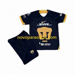 Camisolas Pumas UNAM Criança Visitante 2023-2024 Manga Curta