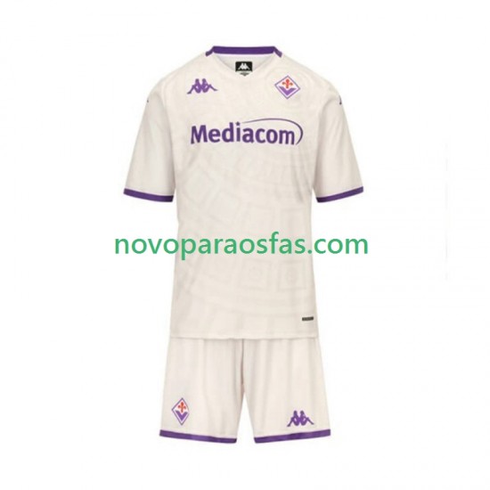 Camisolas ACF Fiorentina Criança Visitante 2025-2026 Manga Curta