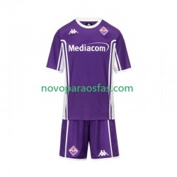 Camisolas ACF Fiorentina Criança Casa 2025-2026 Manga Curta
