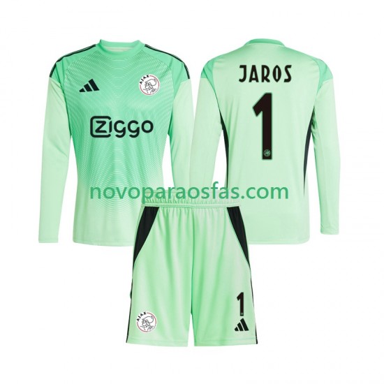 Camisolas AFC Ajax Vitezslav Jaros 1 Guarda-redes Criança Casa 2025-2026 Manga Comprida