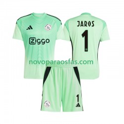 Camisolas AFC Ajax Vitezslav Jaros 1 Guarda-redes Criança Casa 2025-2026 Manga Curta