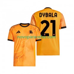Camisolas AS Roma Dybala 21 Homem Visitante 2025-2026 Manga Curta
