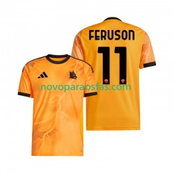 Camisolas AS Roma Evan Ferguson 11 Homem Visitante 2025-2026 Manga Curta