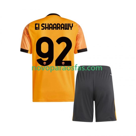 Camisolas AS Roma Stephan El Shaarawy 92 Criança Visitante 2025-2026 Manga Curta