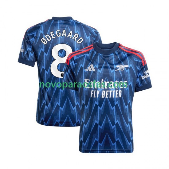 Camisolas Arsenal Martin Odegaard 8 Homem Visitante 2025-2026 Manga Curta
