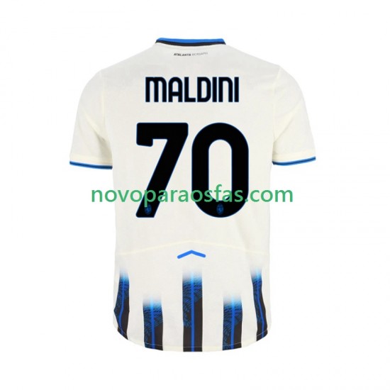 Camisolas Atalanta Daniel Maldini 70 Homem Visitante 2025-2026 Manga Curta