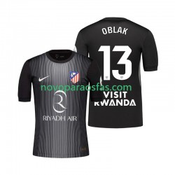 Camisolas Atlético Madrid Jan Oblak 13 Guarda-redes Homem Visitante 2025-2026 Manga Curta