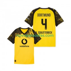 Camisolas Borussia Dortmund Nico Schlotterbeck 4 Homem Casa 2025-2026 Manga Curta