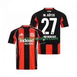Camisolas Eintracht Frankfurt Mario Gotze 27 Homem Casa 2025-2026 Manga Curta