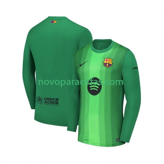 Camisolas FC Barcelona Guarda-redes Homem Casa 2025-2026 Manga Comprida