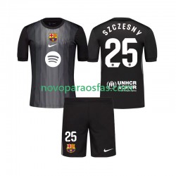 Camisolas FC Barcelona Szczesny 25 Guarda-redes Criança Alternativo 2025-2026 Manga Curta